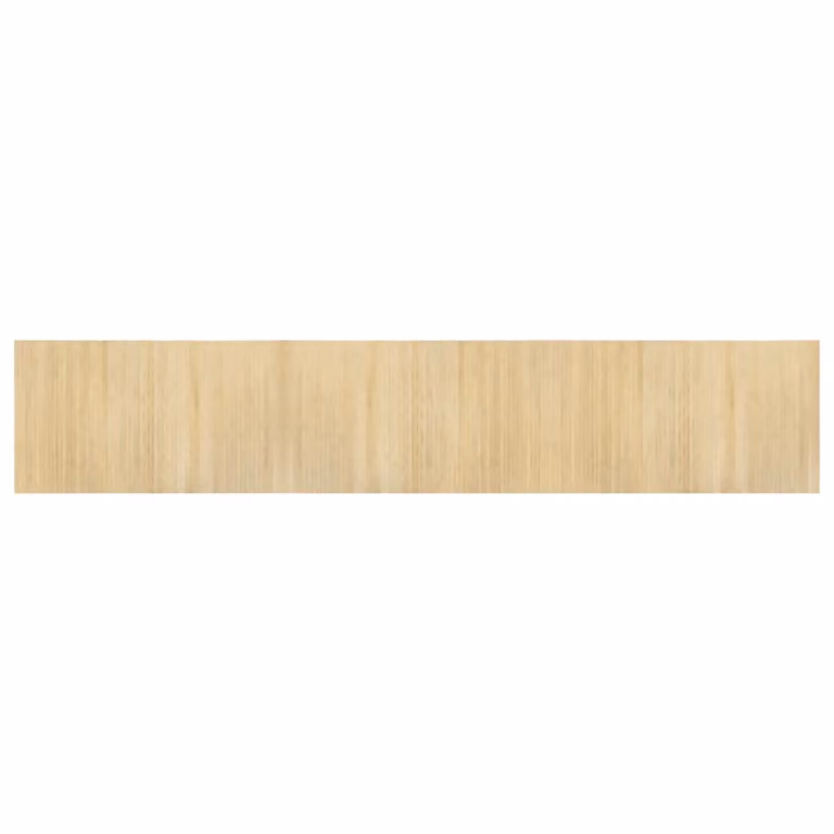Berkfield Home Rectangular Bamboo Rug in Beige, W: 60 cm, L: 300 cm
