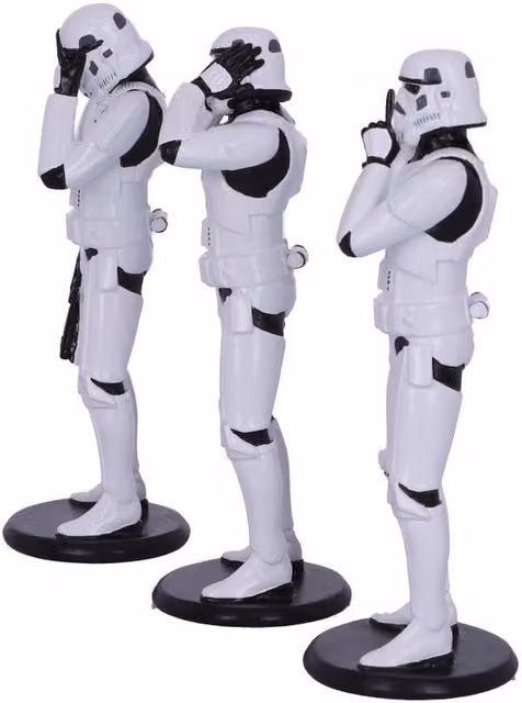 Nemesis Now Three Wise Stormtrooper White Tabletop Figurine, Height: 14 cm
