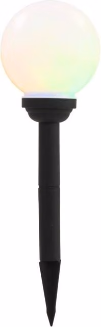 Berkfield Home Set of 4 White Solar LED Spherical Outdoor Garden Lamps with RGB Effect, Diameter: 15 cm