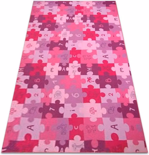 RugsX Purple Puzzle Rug, W: 250 cm, D: 500 cm
