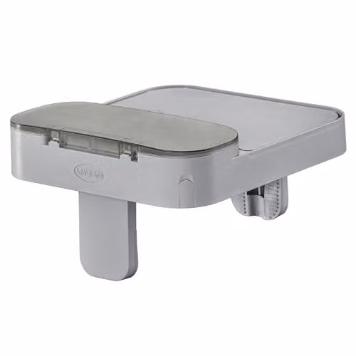 Bestway Lay-Z-Spa 4-in-1 Hot Tub Accessory Side Tray and Cup Holder with Shelf, Grey, W/D/H: 30 x 18 x 18 cm