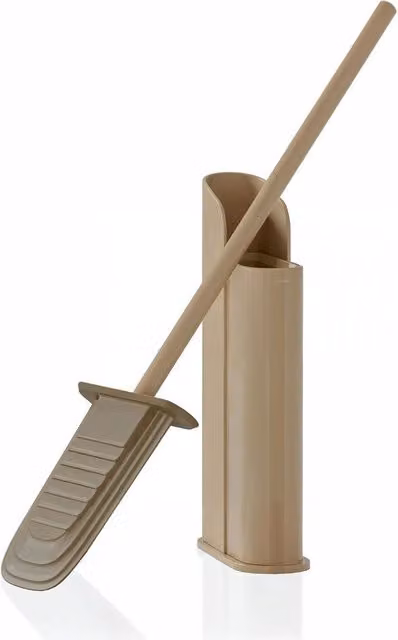 Cosmic Slim Self-Adhesive Silicone Toilet Brush in Beige