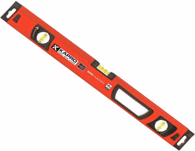 Kapro 995 Vulcan Magnetic Aluminium Spirit Level, Red, Length: 120 cm
