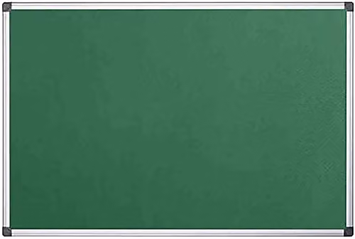 KAV Green Aluminium Frame Felt Notice Board, W: 60 cm, D: 45 cm