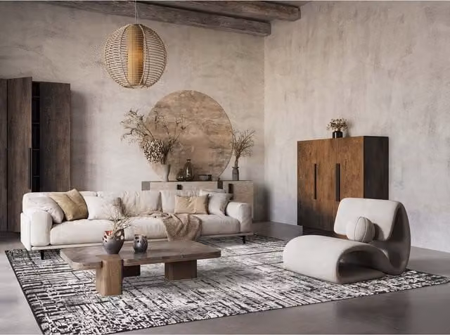 Desire Rugs Anthracite Grey Modern Abstract Rectangular Living Room Area Rug W: 170 cm, D: 120 cm