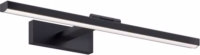 Netlighting Bris Black LED Mirror and Picture Light with 4000K Cool White Light