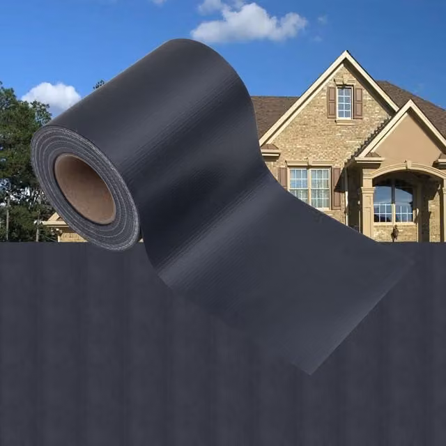 Berkfield Home Garden Privacy Screen in Matte Dark Grey PVC with Metal Clamps, 35 x 0.19 m