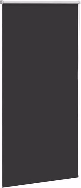 Berkfield Home Blackout Roller Blind in Black, Polyester, W: 80 cm x H: 150 cm