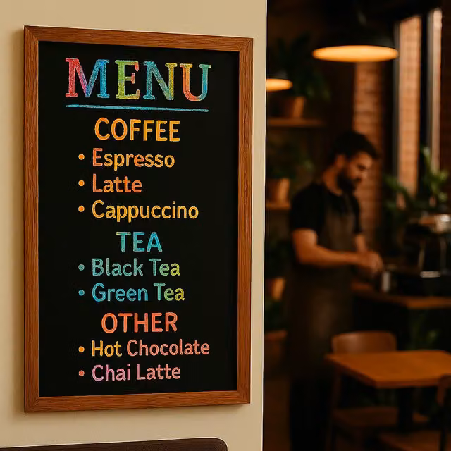 Deflecto Wall Mounted Wood Chalkboard in Red and Brown, Width: 60 cm