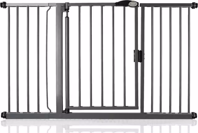 Bettacare Auto Close Extendable Stair Gate in Slate Grey, Height: 75.5 cm, Width: 139.8 cm