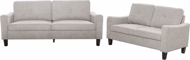 Furniture786ltd Barbery Modern Fabric 3 and 2 Seater Sofa Set in Beige