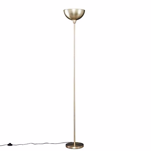 MiniSun Modern Gold Dome Uplighter Floor Lamp