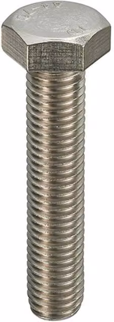 Unifix A4-316 Stainless Steel Hexagon Setscrews, Silver, M16 x 50 mm