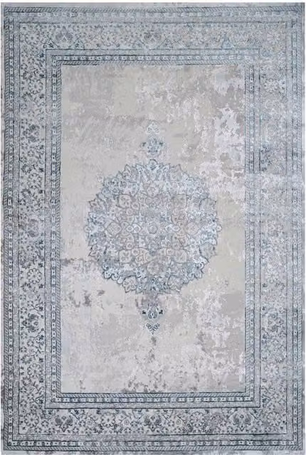 Kukoon Blue Modern Soft Rectangular Area Rug for Living Room or Bedroom, W: 120 cm, L: 170 cm