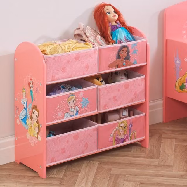 Disney Home Disney Princess Pink Childrens Storage Unit