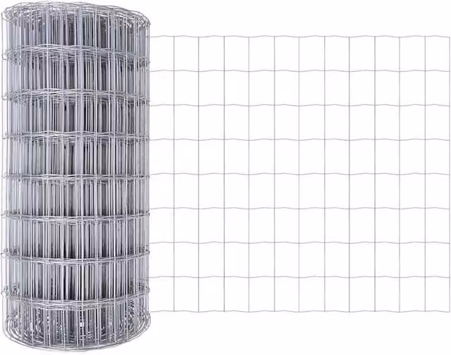 Berkfield Home Euro Fence Galvanised Steel in Silver, 0.4 x 50 m