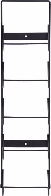 Berkfield Home Wall Mounted Wine Rack for 5 Bottles, Black Matt Metal