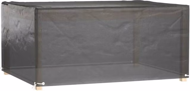Berkfield Home Rectangular Garden Furniture Covers, 2 Pack, Black, W/D/H: 180 x 135 x 80 cm