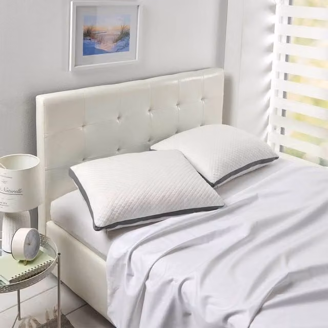 JAVA Wellness Cooling Memory Foam Pillow with Breathable Airflow Panels and Removable Machine Washable Cover, White, W: 55 cm x D: 43 cm