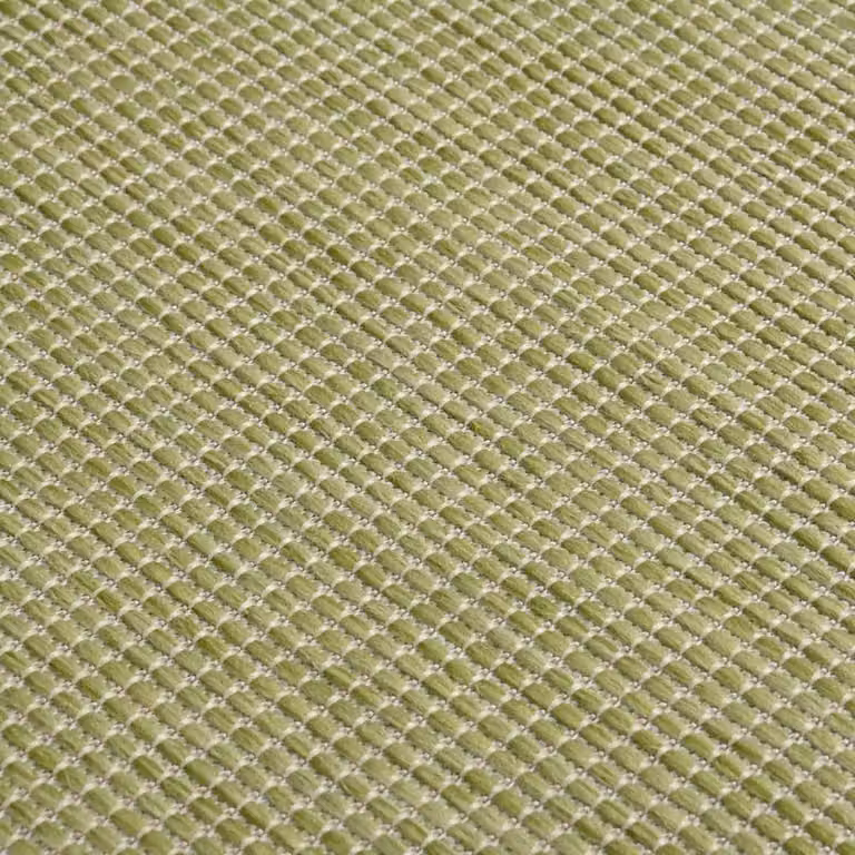 Berkfield Home Green Outdoor Flatweave Round Rug, Diameter: 100 cm