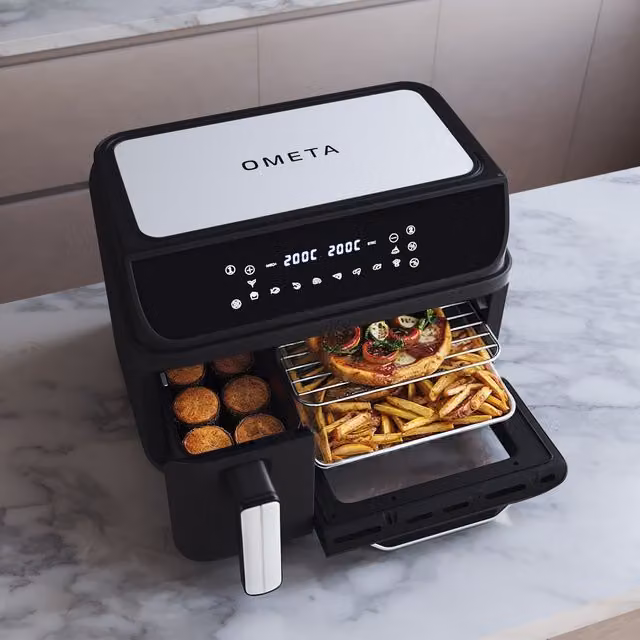 Ometa AirCombo 11.5L Air Fryer and Oven Combo in Black