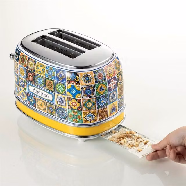 Ariete Positano 2 Slice Toaster, Multicolour