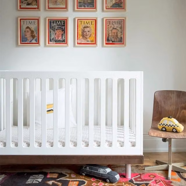Oeuf NYC Classic Cot Bed in Walnut and Birch