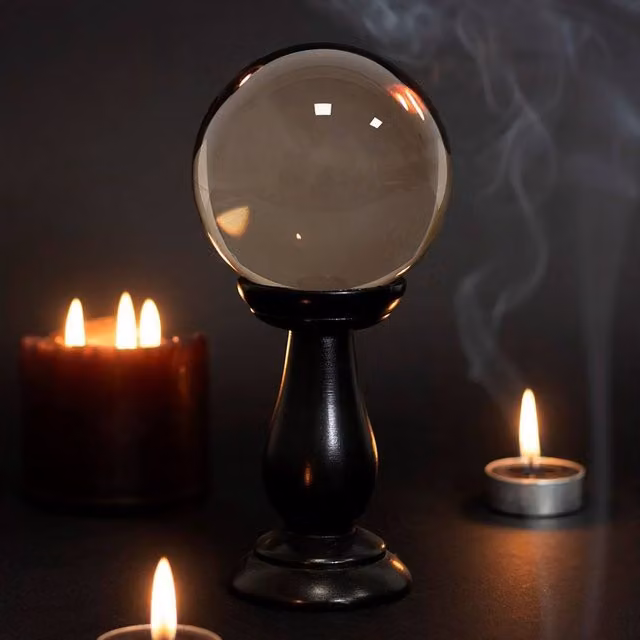 Something Different Crystal Ball Tabletop Ornament in Light Sand