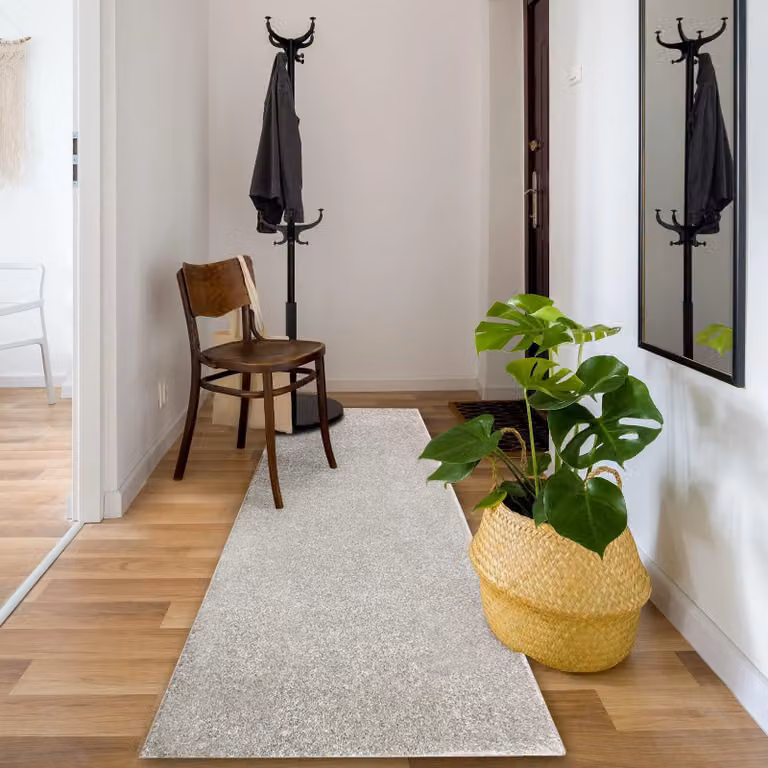 RugsX Santa Fe Runner in Yellow and Grey, W: 80 cm, L: 400 cm