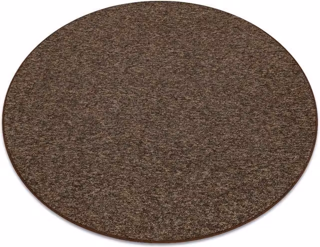 RugsX Superstar Round Rug in Brown, Diameter: 133 cm