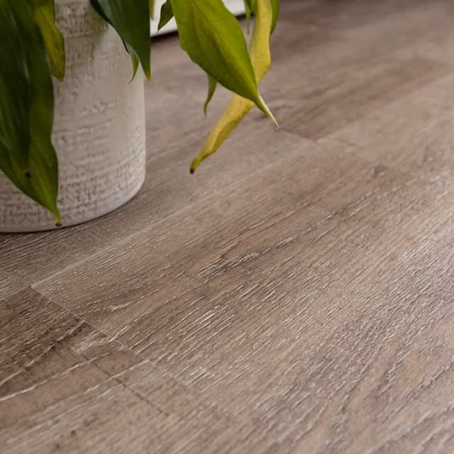 d-c-fix Rustic Oak Wood Look Self Adhesive Vinyl Floor Tiles, Brown, 1sqm