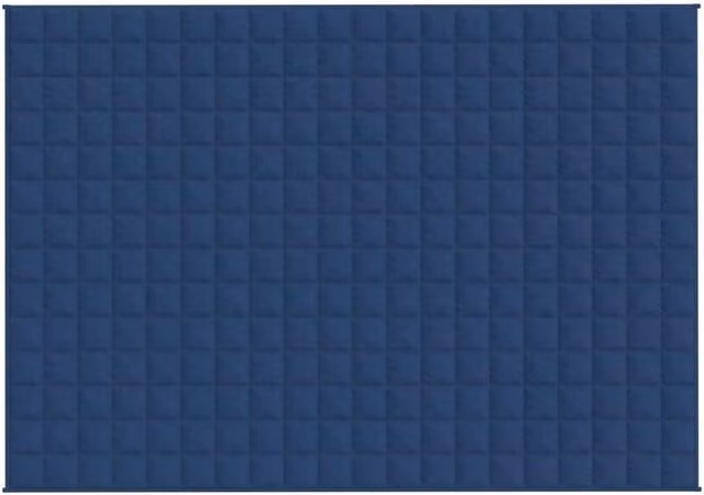 Berkfield Home Weighted Blanket in Blue, 10 kg, W: 138 cm, L: 200 cm