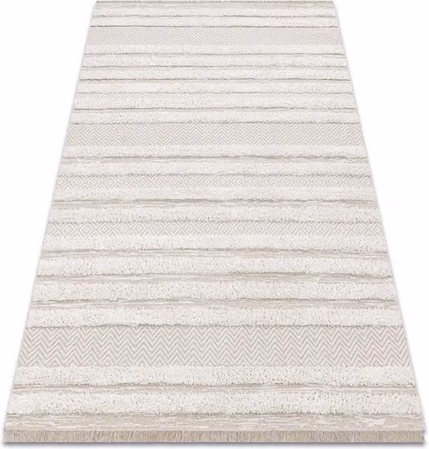 RugsX Moroccan Rug in Beige, W: 136 cm, L: 190 cm