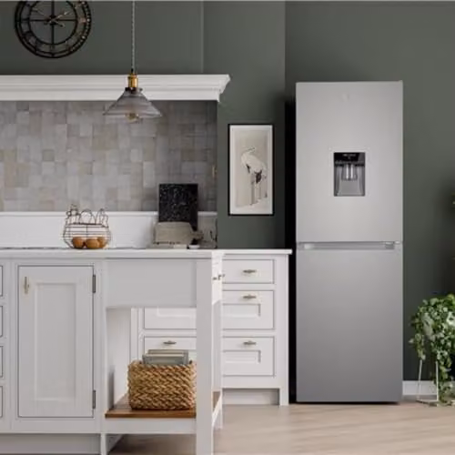 Willow WFF5050DX 254L Low Frost Bottom Freezer Fridge with Water Dispenser, Silver
