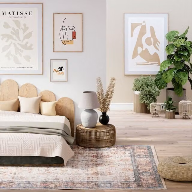 The Rug House Tapestry Oriental Vintage Area Rug, Beige and Multicolour, W: 290 cm, D: 200 cm