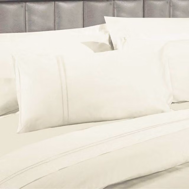 Sheridan Sweet Dreams 300 Thread Count 100% Egyptian Cotton Pillowcase in Cream, W: 50 cm x L: 75 cm
