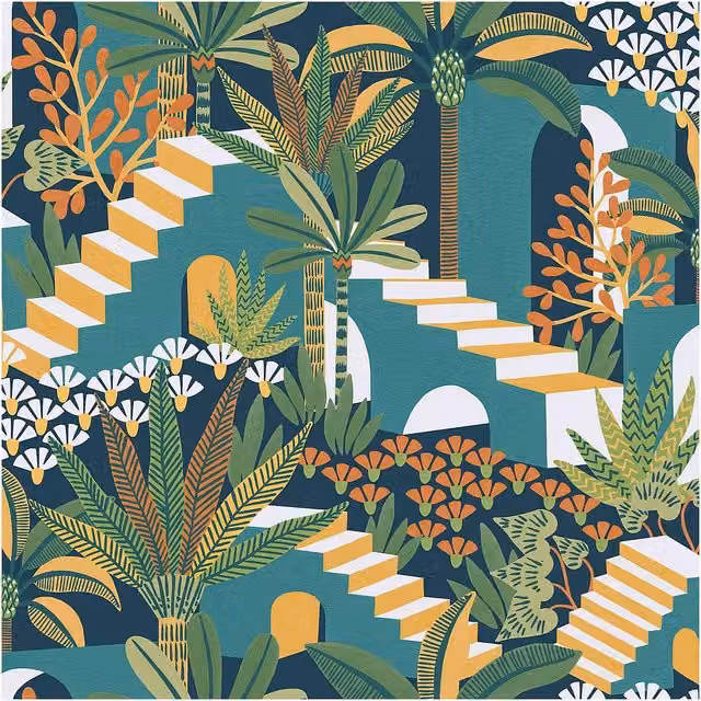Envy Vacay Tropical Night Green Floral Botanical Wallpaper, Width: 52 cm, Length: 1000 cm