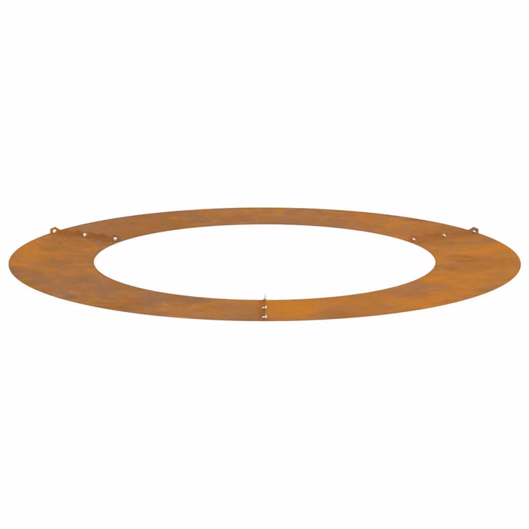 Berkfield Home Modern Corten Steel Planter with Decorative Inlays in Brown
