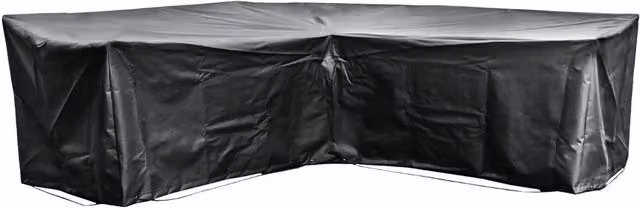 Cozy Bay EZBreathe Medium L Shape Corner Sofa Cover in Black