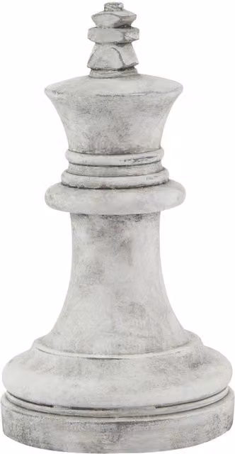 KDMK Athena Stone King Chess Piece in White