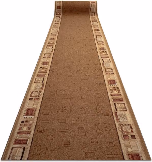 RugsX Jena Anti-Slip Runner in Beige, W/D: 67 x 490 cm