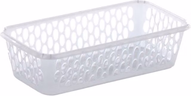 Leecroft Handy Mesh Basket in Silver, W/D/H: 10 x 20 x 5 cm