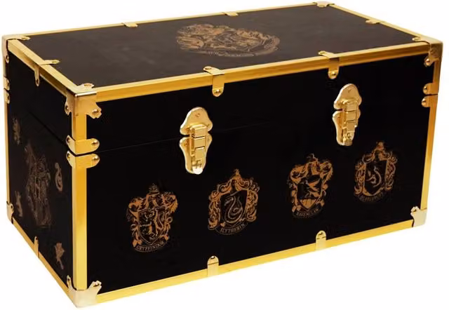Warner Bros Harry Potter Alumni Vintage Black and Gold Luggage Chest