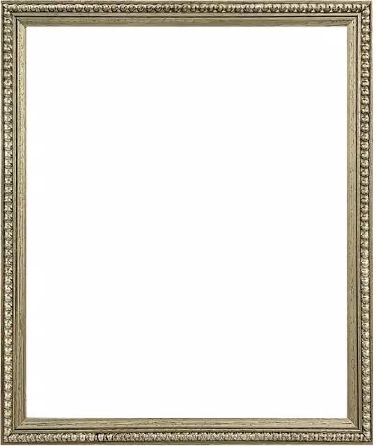 Frames & Mirrors 4U Crown Bobbin Wooden Picture Frame, Silver, W: 50.8 cm, H: 50.8 cm