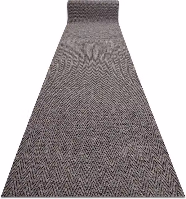 RugsX Non-Slip Herringbone Runner in Beige and Grey, W/D/H: 100 x 290 cm