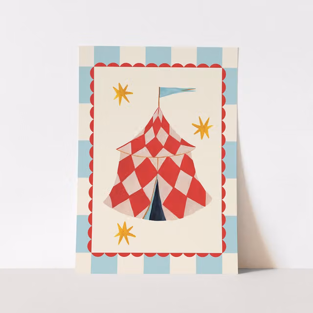 Kid of the Village The Big Top Multicolour Fine Art Paper Print, W: 50 cm, H: 70 cm