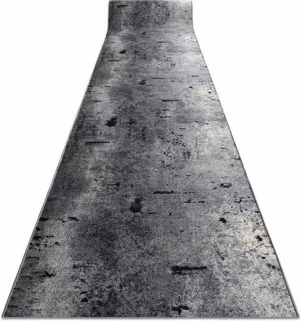 RugsX Anti-Slip Marl Runner in Grey, W/D/H: 100 x 360 cm