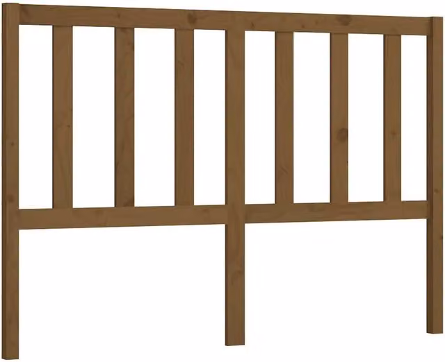 Berkfield Home Rustic Solid Wood Pine Bed Headboard, Honey Brown, W: 166 cm, D: 4 cm, H: 100 cm