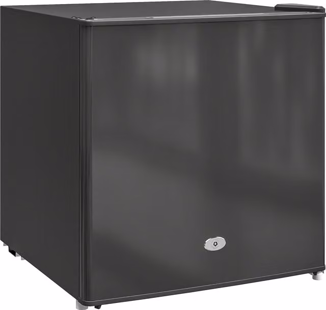 HOMCOM 35L Black Mini Upright Countertop Freezer with Compressor and Lockable Door