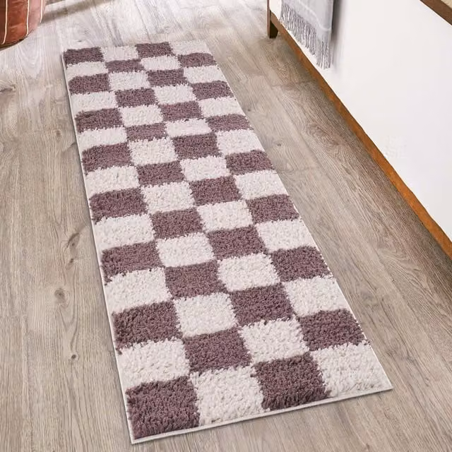 Desire Rugs Chester Modern Shaggy Area Rug, Purple, W: 220 cm, D: 30 cm, H: 30 cm
